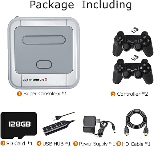 Miniatura 7 de Kinhank Super Console X - Consolas de juegos retro integradas en más de 95,000 juegos clásicos, compatibles con PS1PS2PSPMAME, consola de juegos