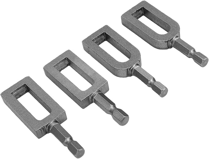 Herramienta eléctrica para torcer alambres Yunseity, para cercas y construcción, acero al carbono de alta resistencia, juego de 4 piezas miniatura 3