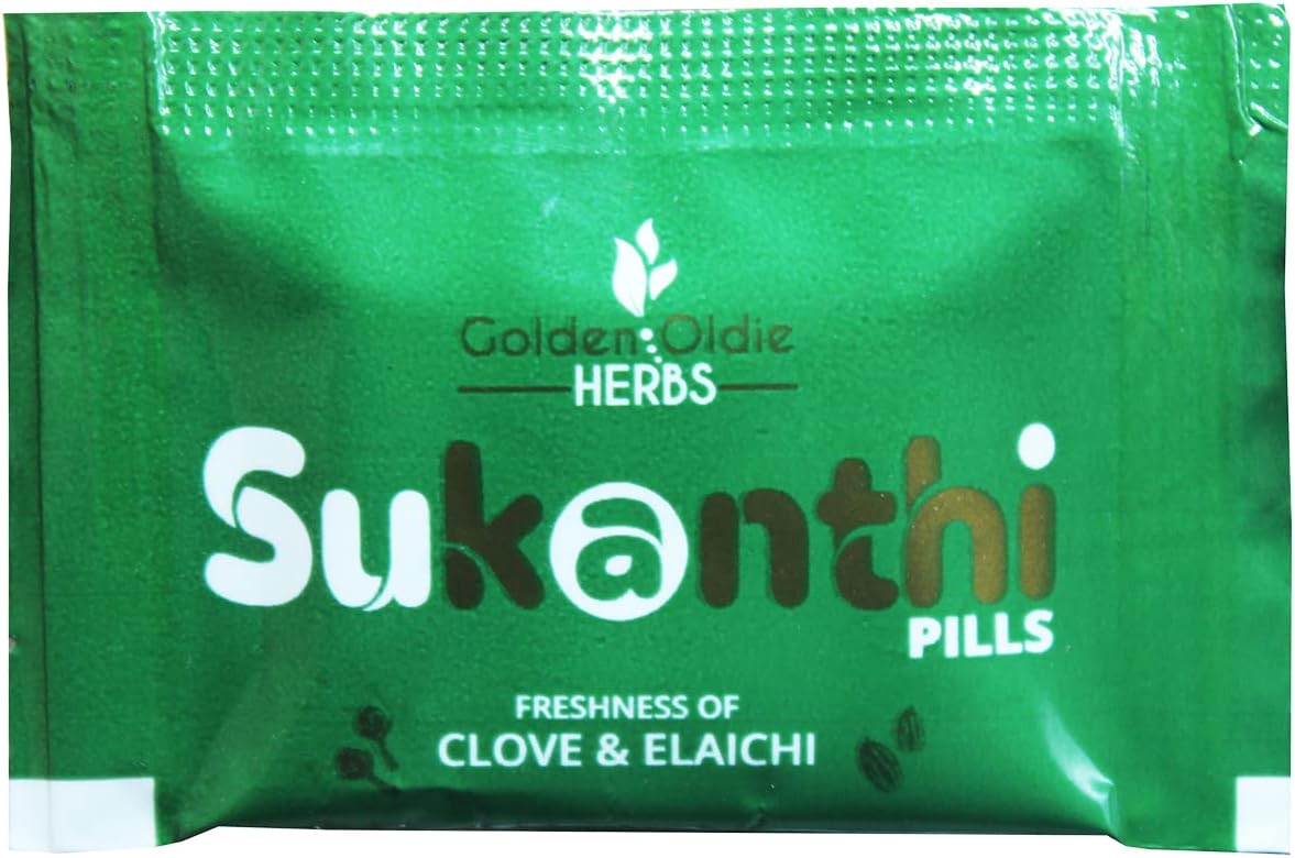 Golden Oldie Herbsยฎ, Sukanthi Pills-1GM, (Pack Of 12), For Throat Care