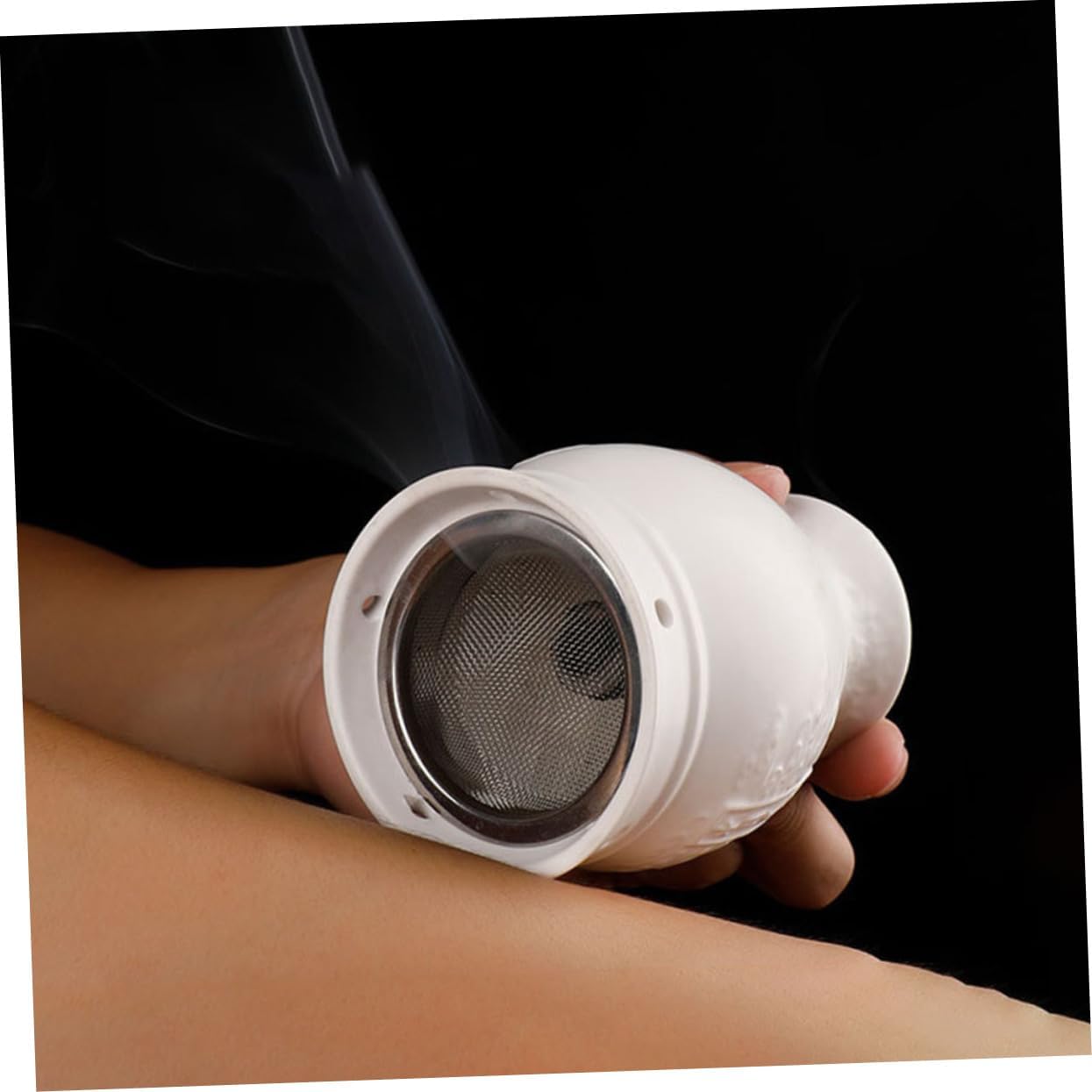 Portable Home Jar Ceramic Scraper for Points Smokeless Box Burning Tool for Relaxation and Wellness Matte