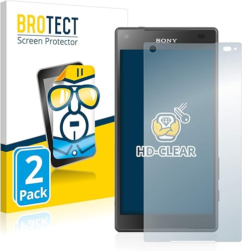 BROTECT Pellicola Protettiva per Sony Xperia Compact Pezzi Protezione Schermo Ultra Trasparente BROTECT Pellicola Protettiva per Sony Xperia Compact Pezzi Protezione Schermo Ultra Trasparente