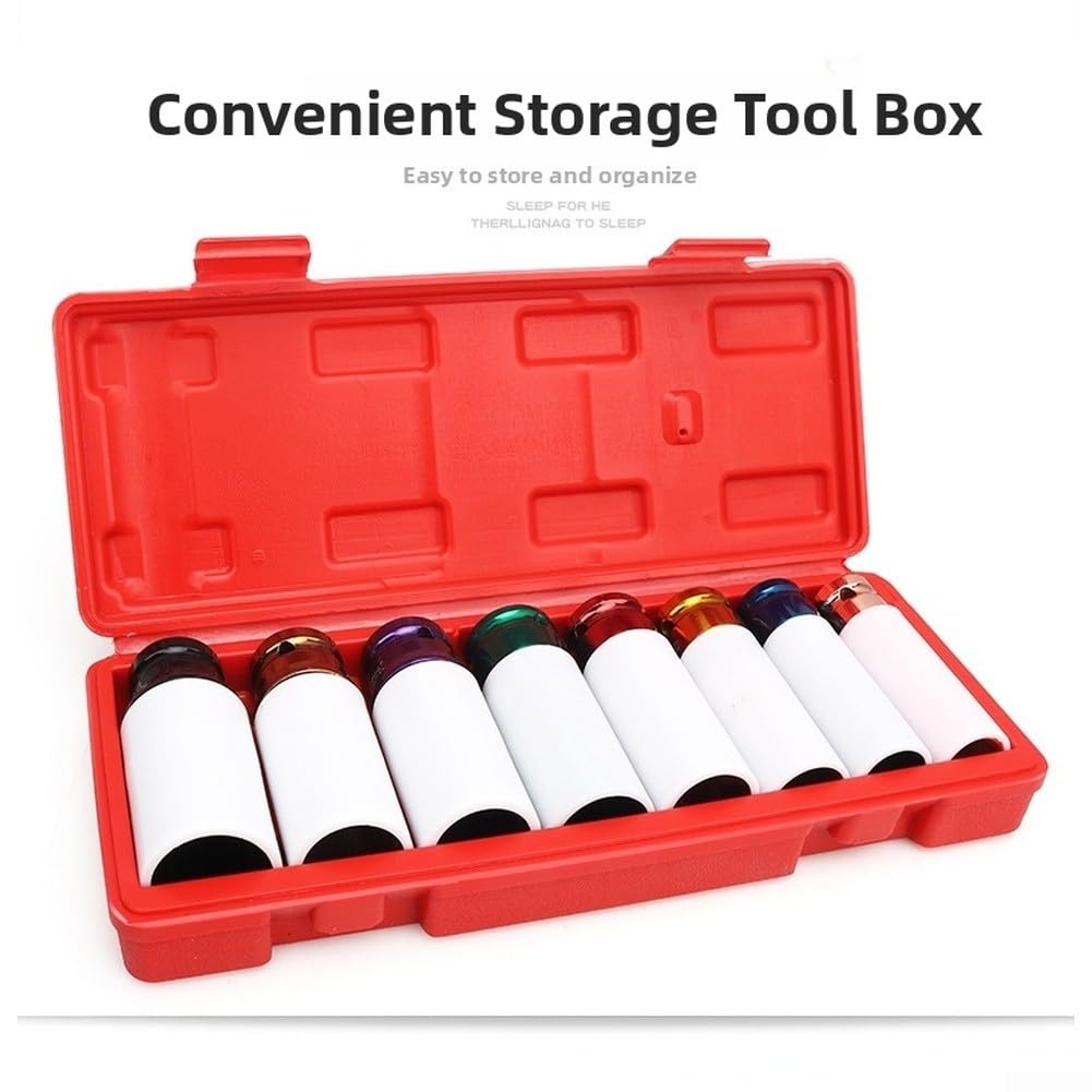 Set Chiavi per impatto Lunghe 8pz 15-27mm con Protezioni Set
