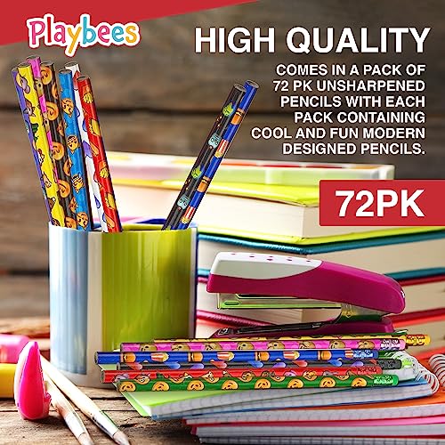 Playbees Lápices de colores para niños paquete x72 miniatura 3
