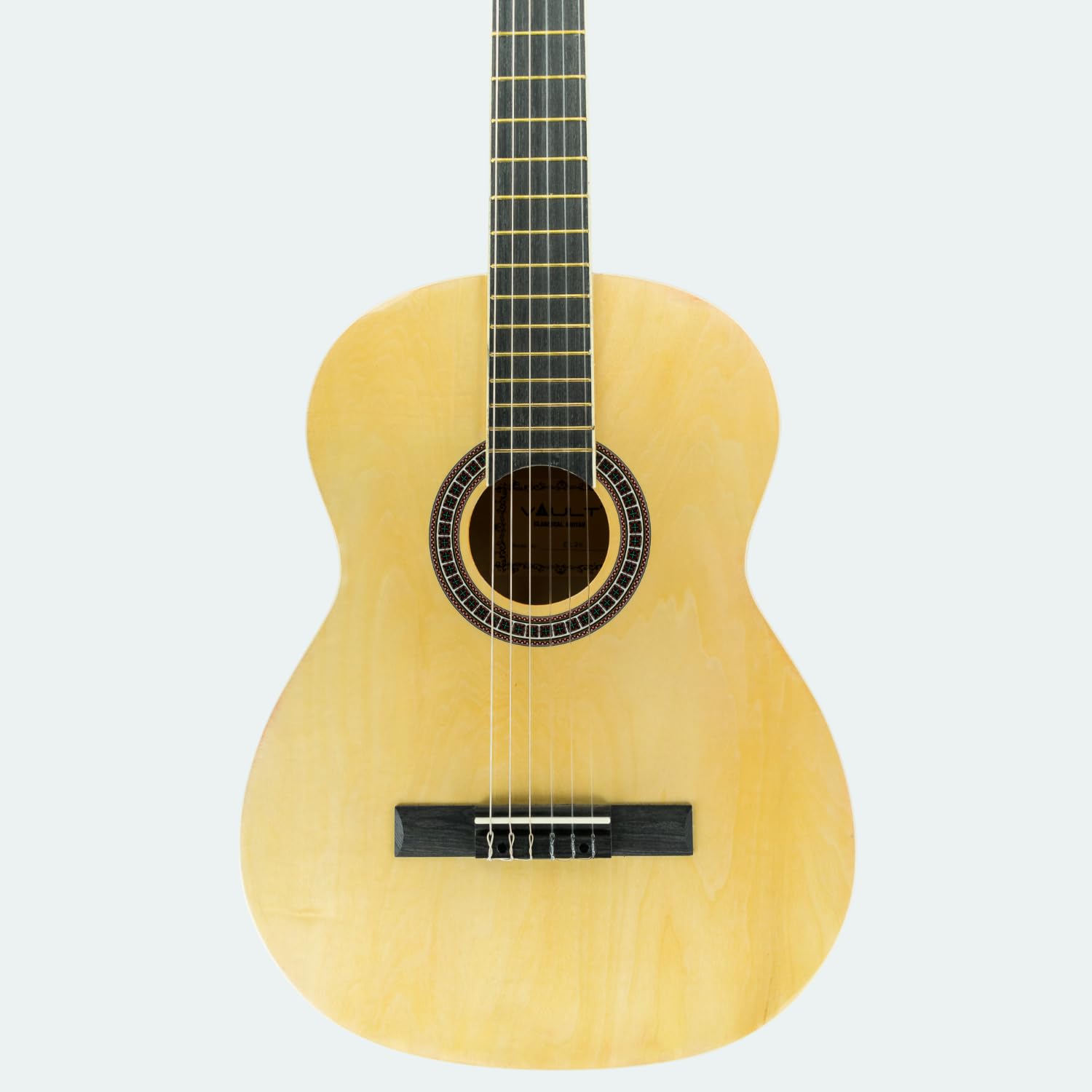 Vault CL-20 4/4 size Classical Guitar with Gig-Bag - Natural - Image 9 thumbnail