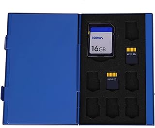 Slots Memory Card Case Protable Aluminum Memory Cards Storage Box Holder 8TF + 4SD 16 Slots Memory Card Case Box Protector Large Capacity Water-Resistant Card Case