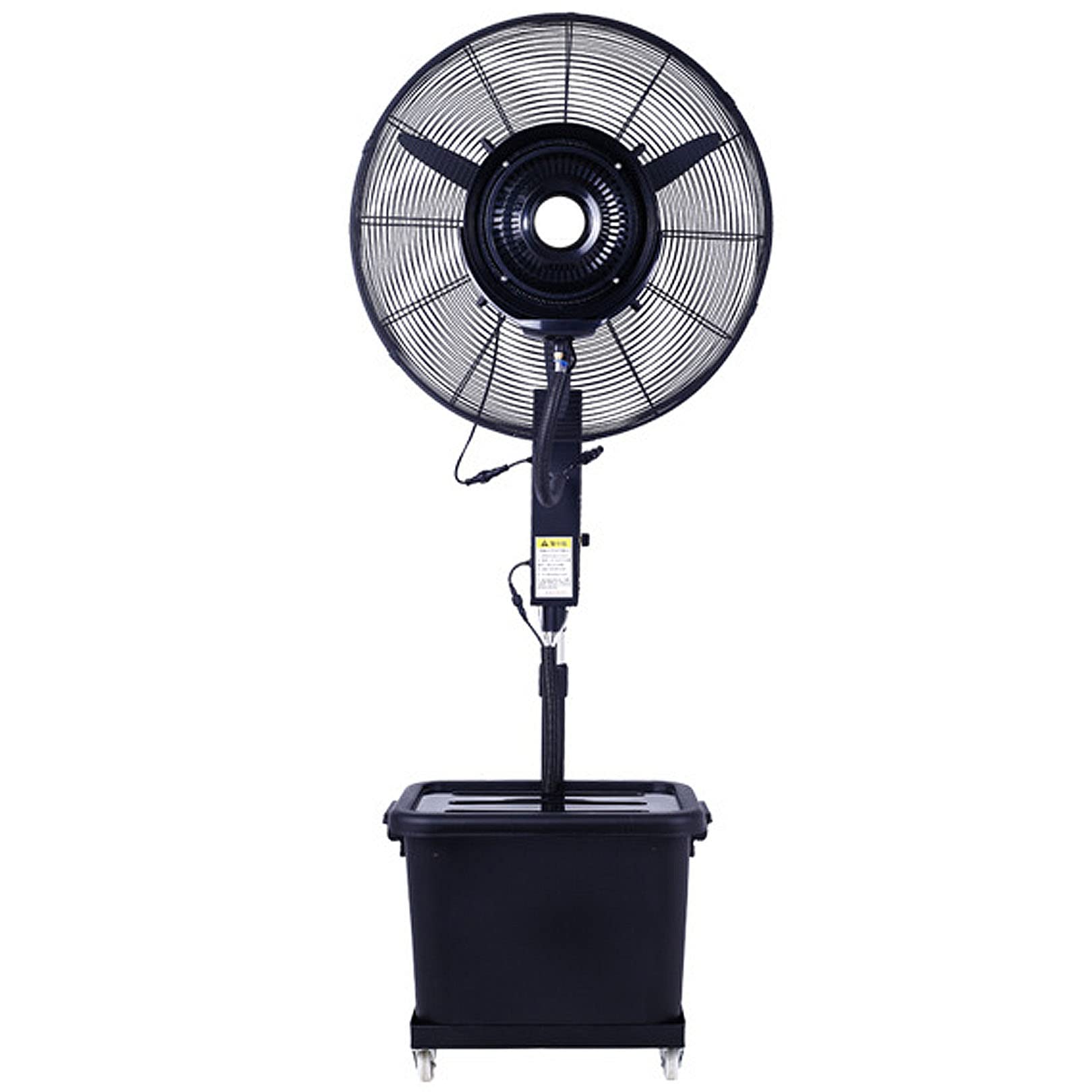 asdchZen Oscillating Misting Fan, 3 Speeds, 11 Gallon Tank, Adjustable Height Pedestal Fan For Backyards, Patios, 71Cm,71cm/28in