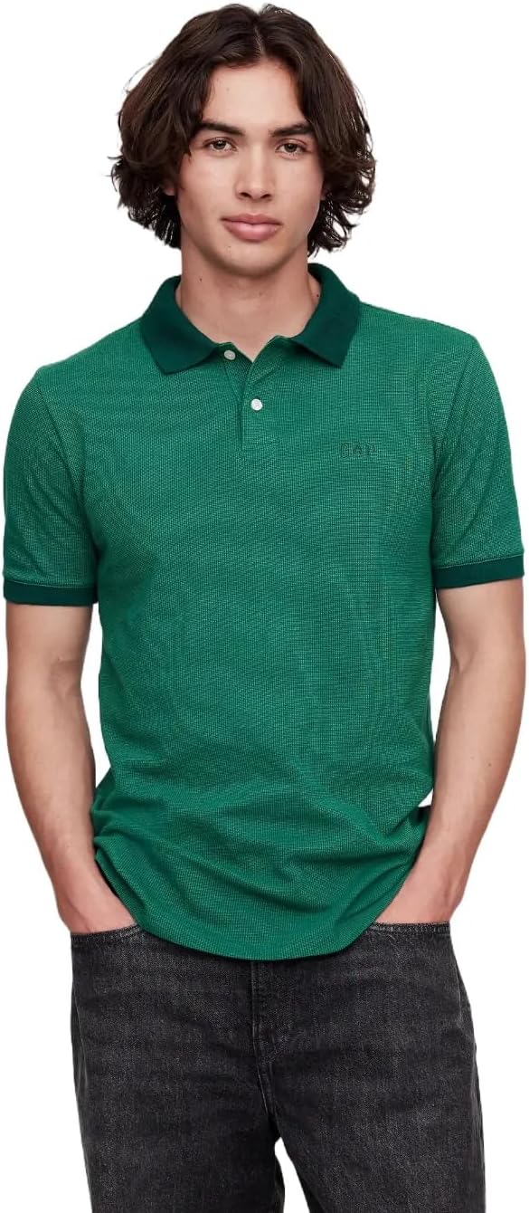 Gap Mens Logo Pique Polo