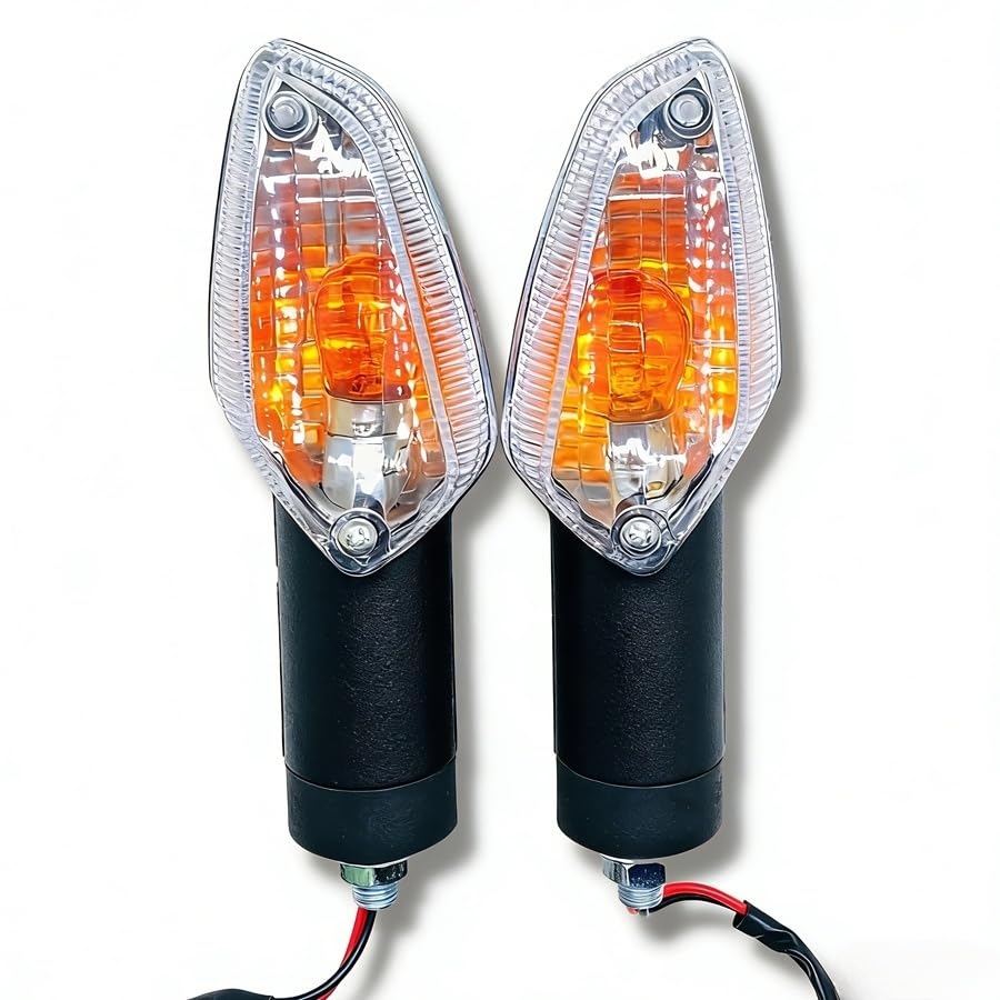 White Lens Motorcycle Turn Signal Light Motorbike Front Rear Indicator Lamp For Honda CBR 250R 300R CB300F CBF125 CBF 150 Stunner