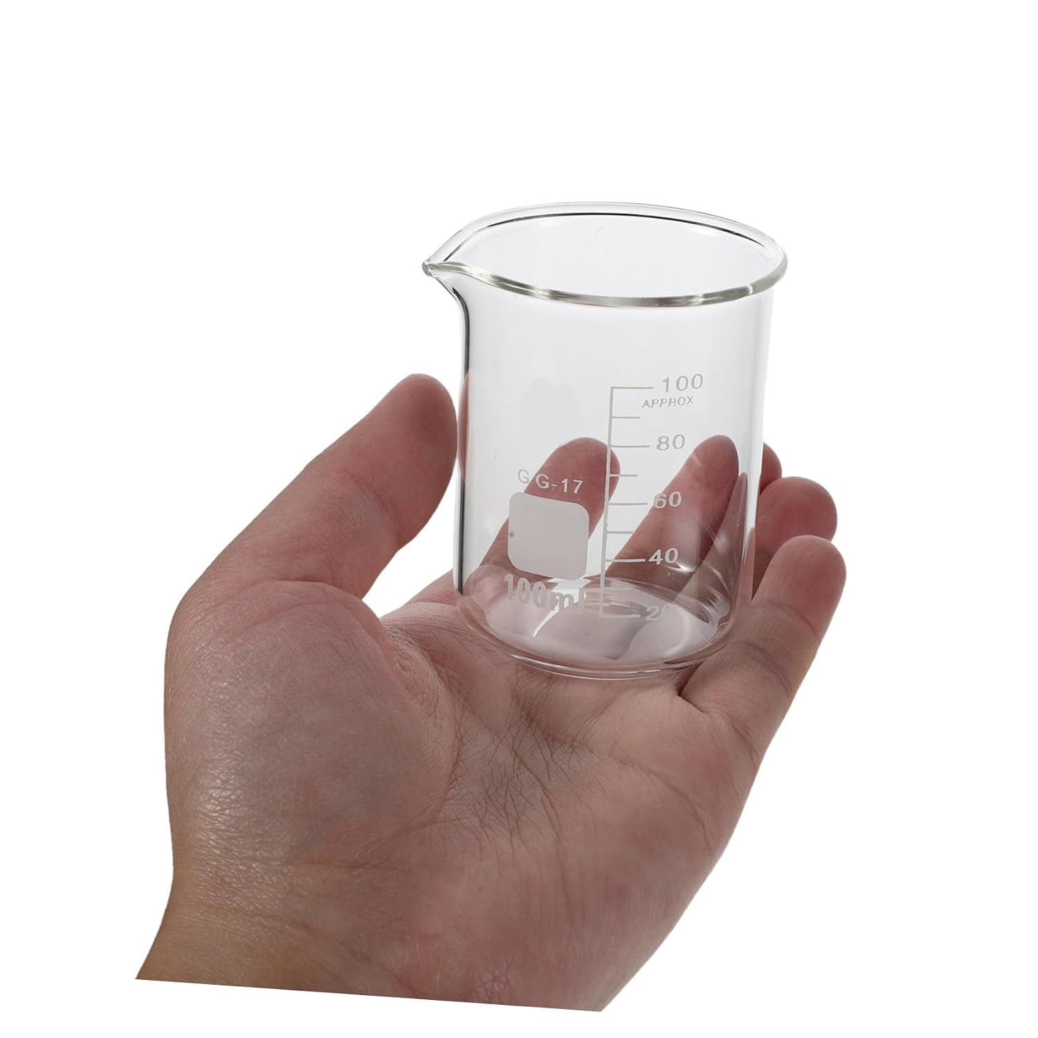 Glass Beaker Set 4 Pieces 10ml 25ml 50ml 100ml Laboratory