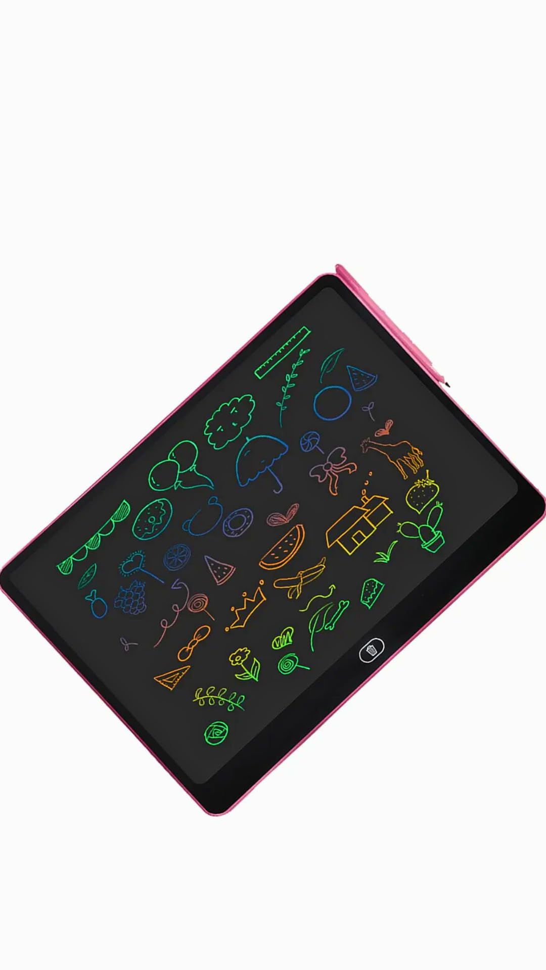 16 Inch Drawing Magic Board, Electronic Notebook, Work Pad, LCD, Magic Board, Colorful LCD Writing Tablet, Writing Tablet with Pen, Doodling, Drawing Pad for Kids, Teens and Adults (Pink)