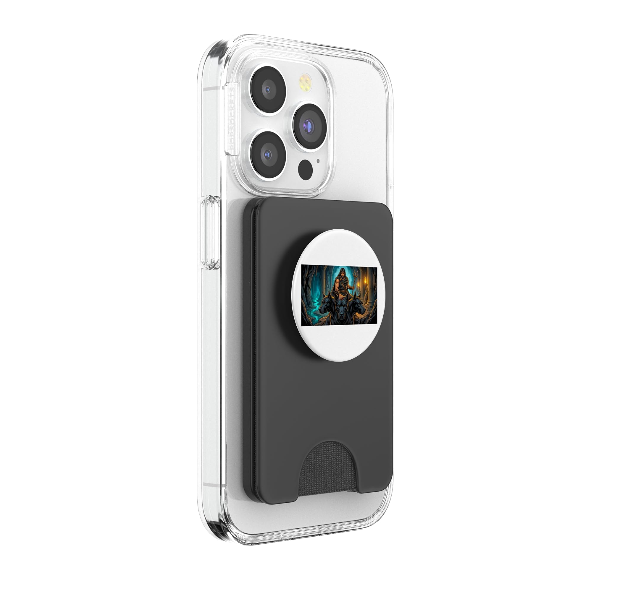 Hades God of the Underworld griechische Mythologie und Cerberus PopSockets PopWallet für MagSafe