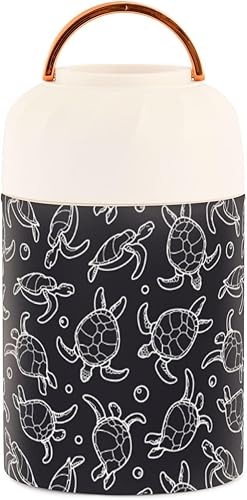 Miniatura 2 de Turtles Food Jar with Spoon Stainless Steel Vacuum Insulated Food Container 17 oz Thermos for Adults