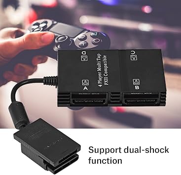 Multitap 4 players, multi controller adapter, 4 memory card slots, docking station for game pad Sony PS2