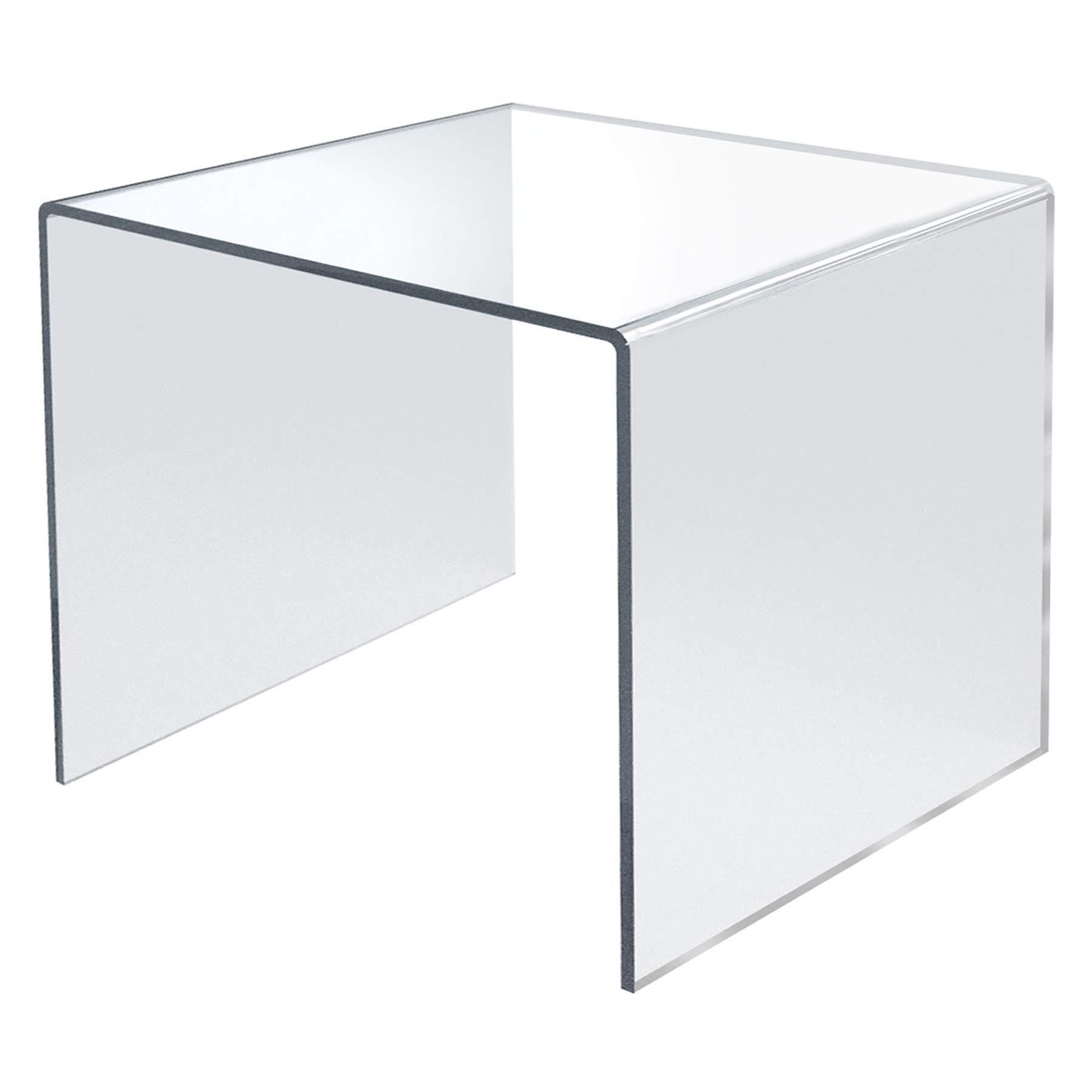 Azar Displays 515310 11.5" Square Acrylic Riser (4 Pack)
