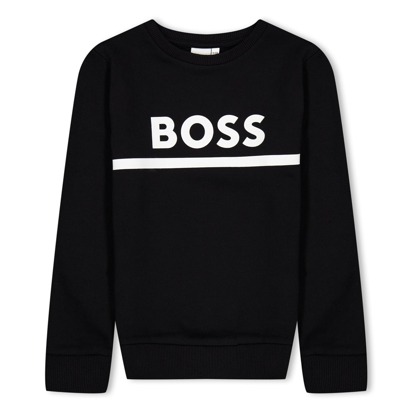 Boss Boys Black Kids Large Logo Sweatshirt, Logo Design in Size 5 - 6 Years, Sports Direct