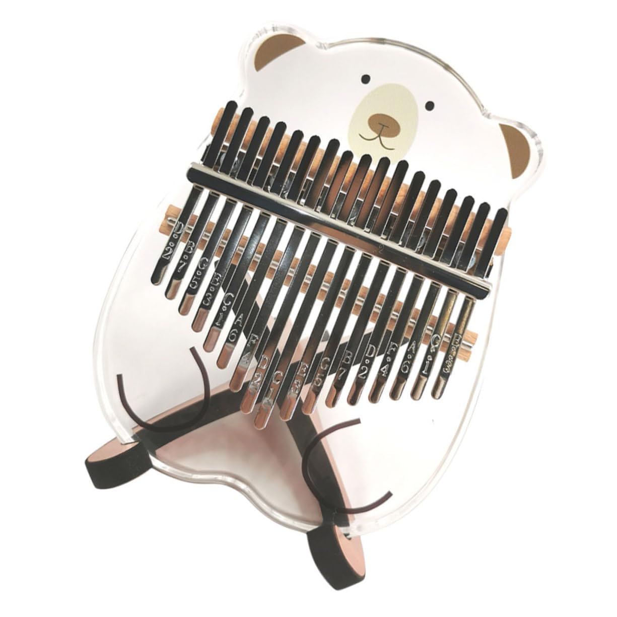 VICASKY 1pezzi Kalimba Per Principianti Piano Strumento Acrilico Per Design e Facile e Portatile
