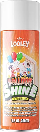 Miniatura 9 de Spray abrillantador para globos LOOLEY con aroma a melocotón, 15 fl.oz, 168+ horas de brillo ultra duradero, spray para globos de alto brillo, Aroma