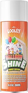 LOOLEY Balloon Shine Spray, 7 fl.oz Long Lasting High Shine Balloon Spray, Waterproof and Instant Gloss Formula, No-Wipe Design, Fragrance-free, Perfect for Party and Event Decorations