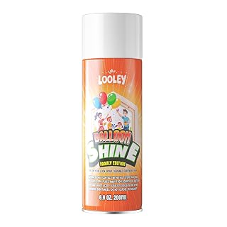 LOOLEY Balloon Shine Spray, 7 fl.oz Long Lasting High Shine Balloon Spray, Waterproof and Instant Gloss Formula, No-Wipe Design, Fragrance-free, Perfect for Party and Event Decorations