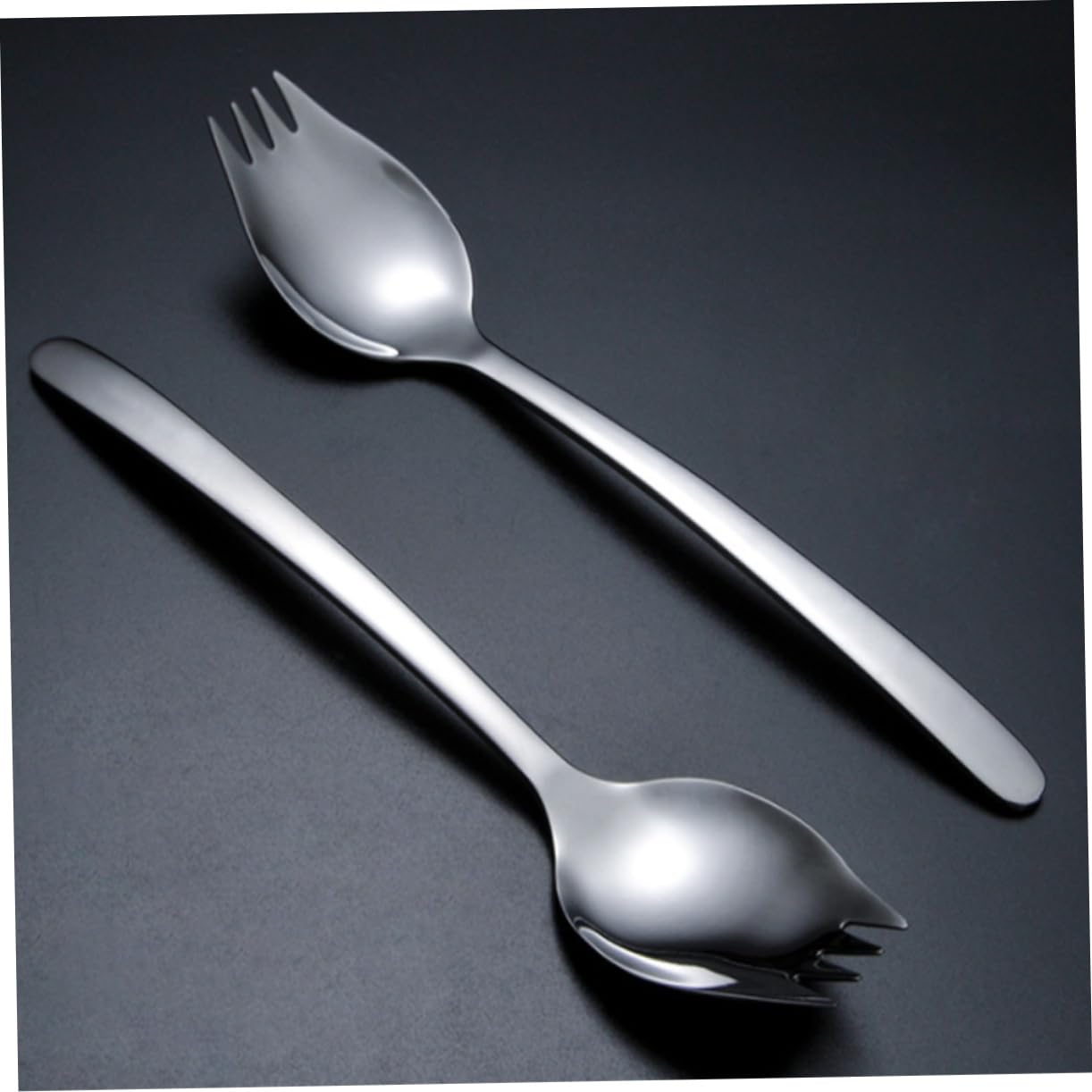 Cabilock Set Stainless Steel Fork Spoon Party Dinnerware Pasta Server for Home Restaurant