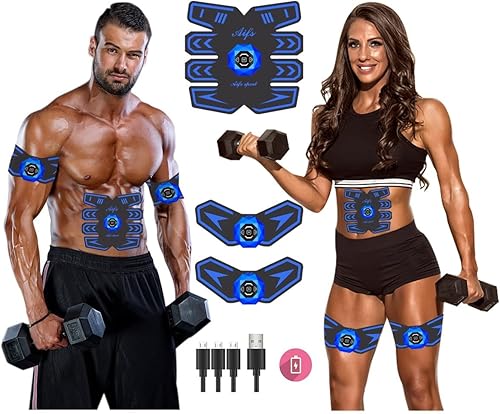 Estimulador de abdominales, estimulador de abdominales, recargable, último estimulador de abdominales, para hombres y mujeres, entrenamiento