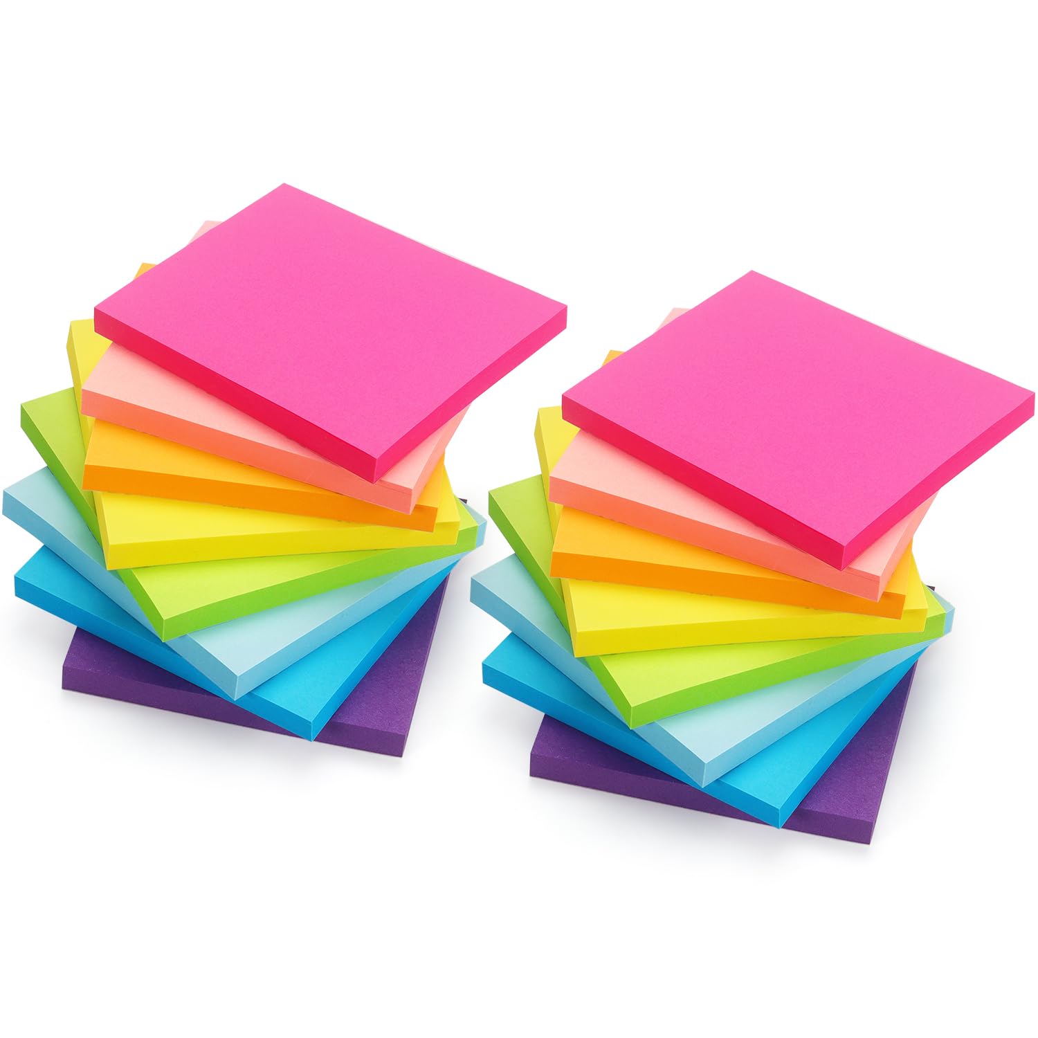 Sponsored Ad - Early Buy Sticky Notes 3x3 Inch 16 Pads, Repositionable Self-Stick Memo Pads, 8 Bright Colors, 60 Sheets/Pad (960 Total) for Office, School, Home, Notebooks