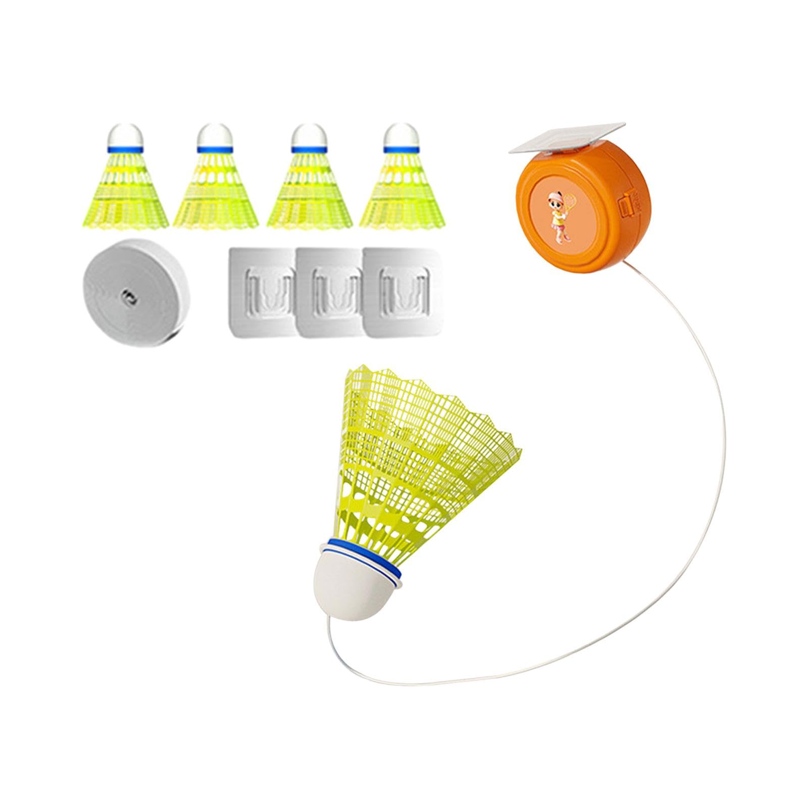 Badminton Solo, Self Practice Beginner with Badminton, Badminton Training, for Home Exercise, 5 Balls