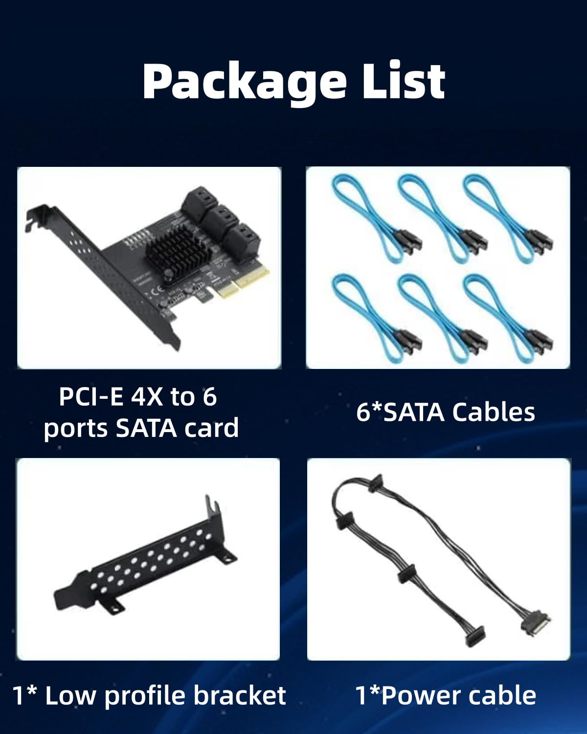 ASM1166 6-Port SATA 3.0 Expansion Card -7