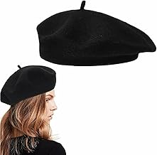 Baskenmütze Barett, Barett Mütze Damen, Beret Mütze, Schirmmütze Barett, Baskenmütze Mit Kaschmir, Klassisch Plain Französischer Stil