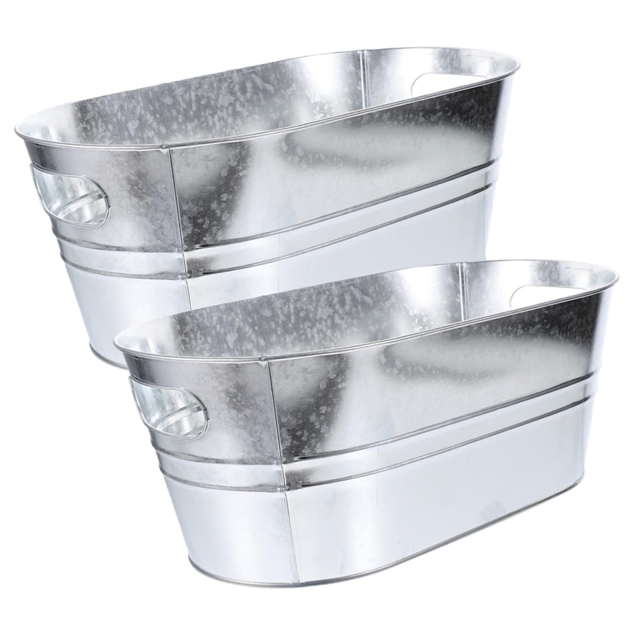 Yardwe 2piezas Cubos De Hielo De Acero Inoxidable Contenedores De Hielo para Fiestas Cubos De Metal para Ktv Casa y Uso Diario
