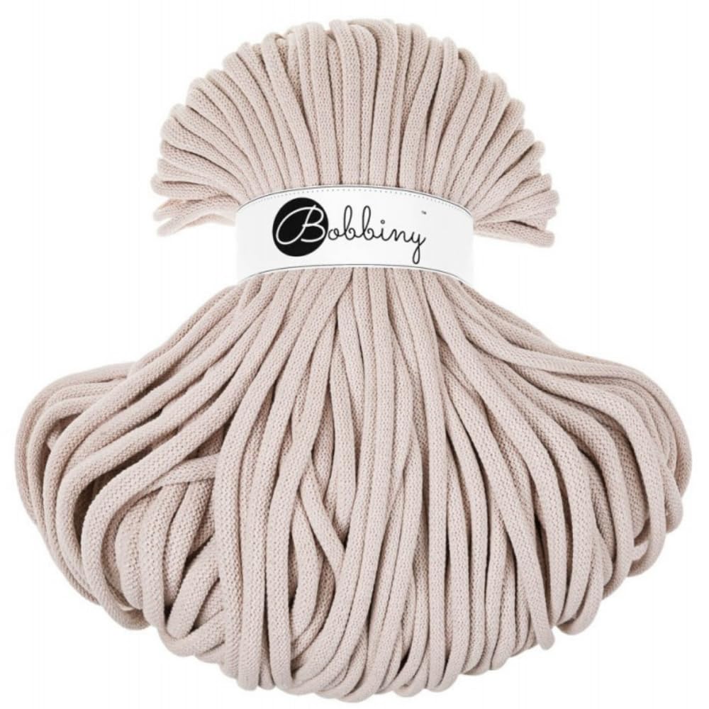 Bobbiny Jumbo 9mm Braided Macrame Cord (Nude) 108yds/330ft