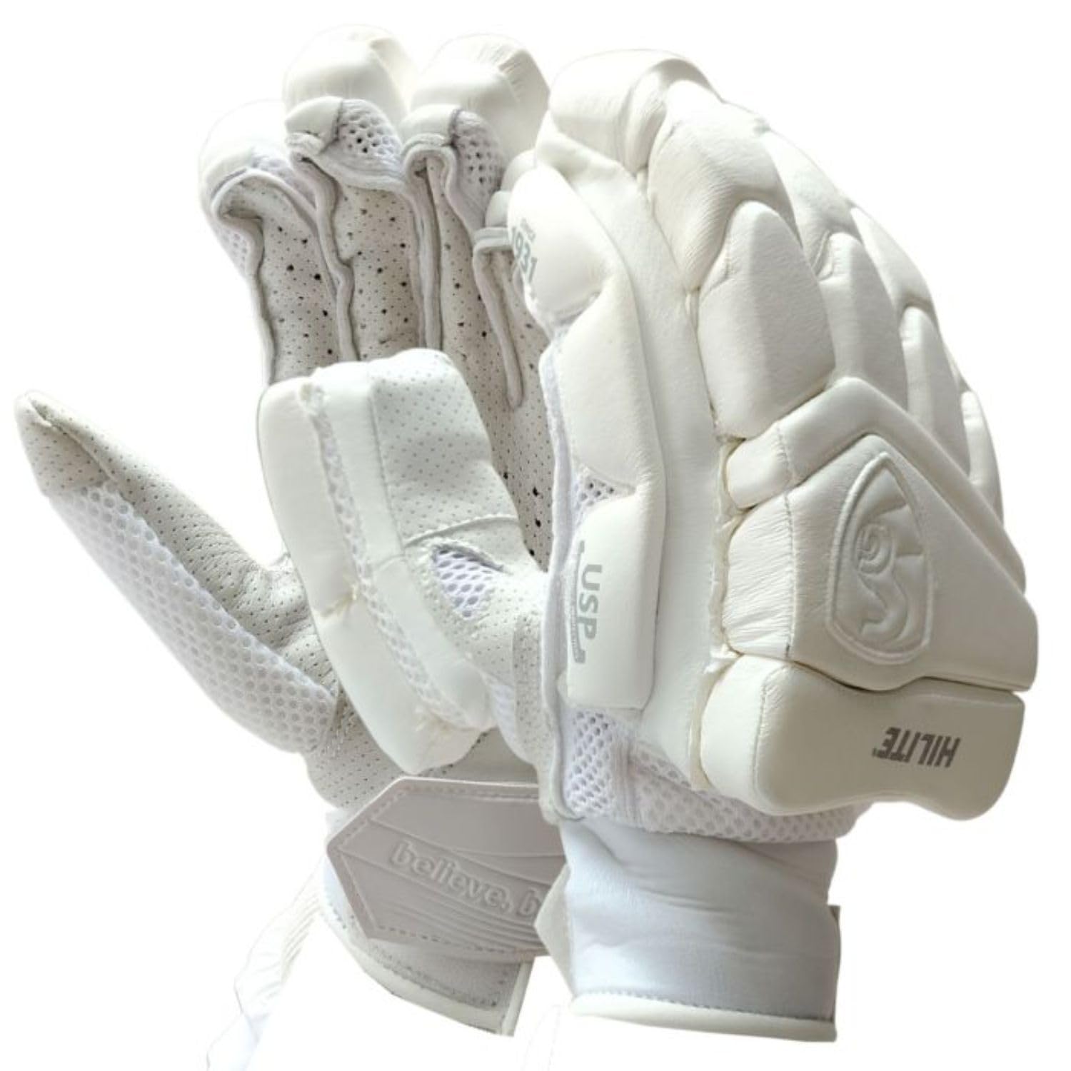 SS Hylite Right Hand Cricket Batting Gloves for Youth | Premium Leather Palm | Lightweight Protection | High Density Foam Padding | Durable and Comfortable Design-picture-13