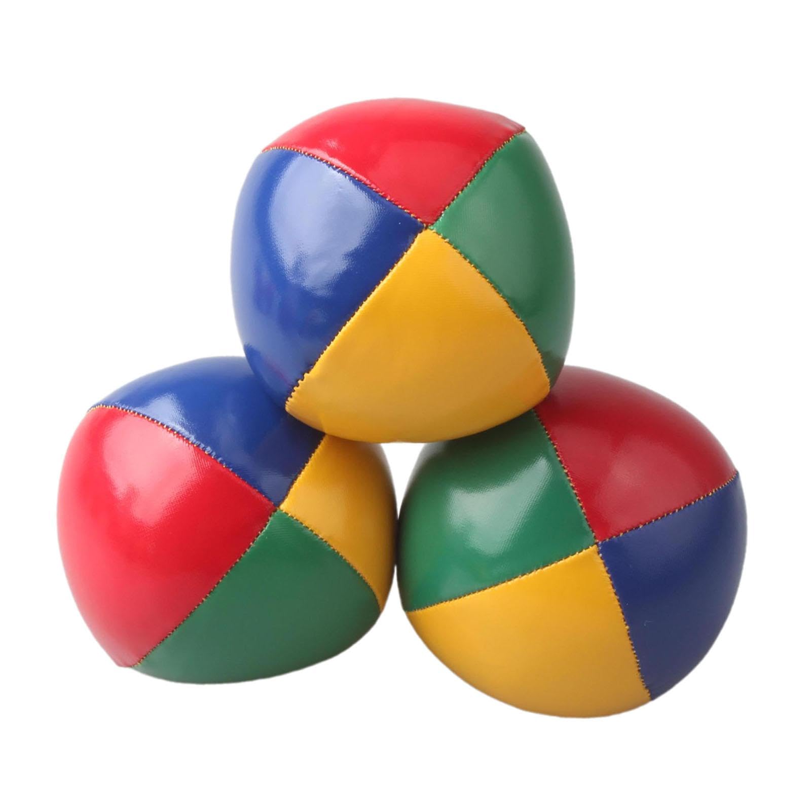 3 Pezzi Giocoliere Juggling Palline Giochi Set Allenamento Bambini Morbido PU Facile da Maneggiare Adatto per attività Giovanili Decorazione Sport, Arcobaleno