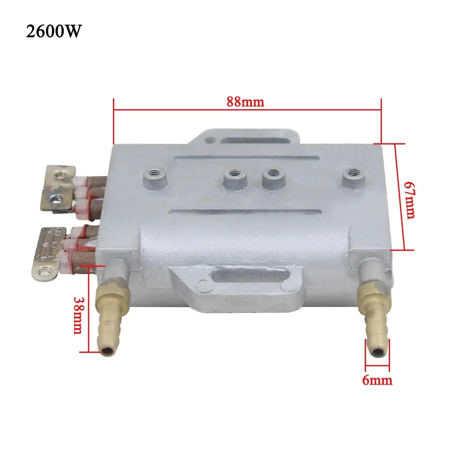Nebel-Rauch-Heizkern 220 V 2600 W Zerstäuber-Warmwasserbereiter-Stick-Heizelement 8 mm for Reinigen der Dunstabzugshaube joyous