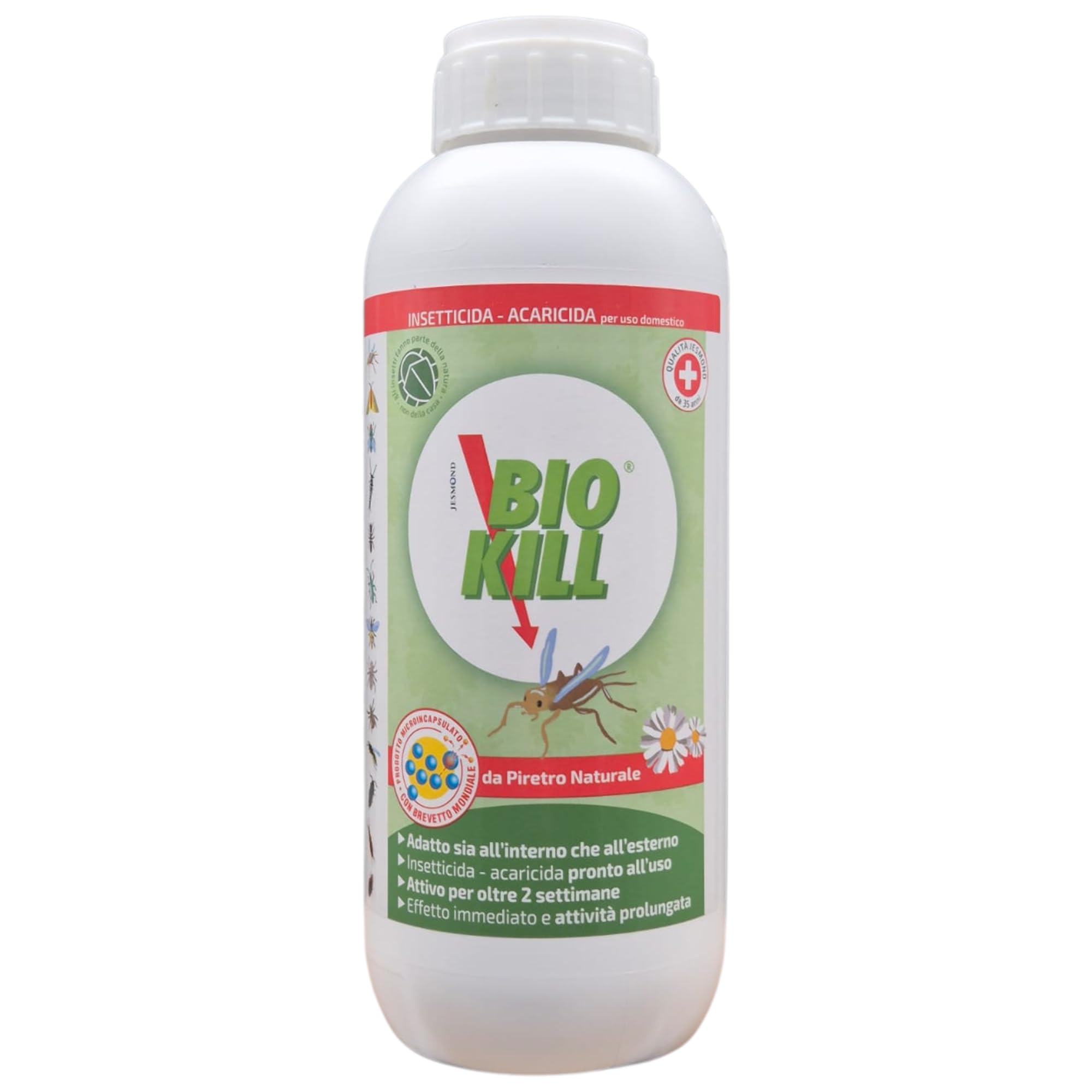 Kit Biokill Insetticida Biologico da Piretro Naturale 1x Flacone Ricarica da 1LT+ Clean Kill Insetticida Ecologico Extra Micro Fast 1x Flacone Ricarica da 1LT + OMAGGIO 100pz Guanti HDPE Monouso
