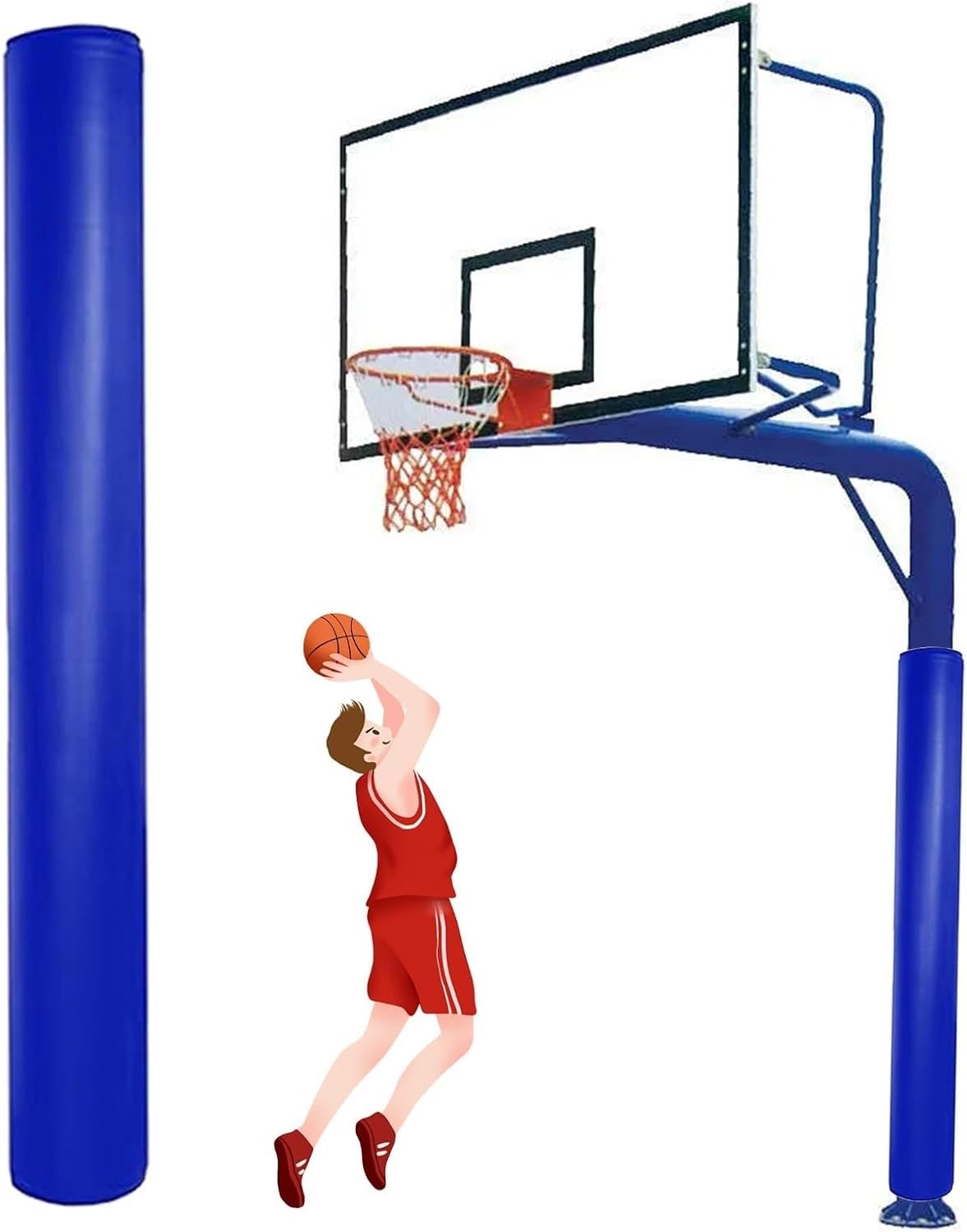 Rembourrage de protection de taille pour poteau de sous-sol et aires de jeux extérieures