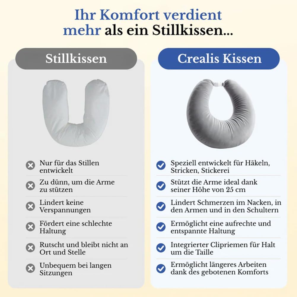 Ergonomisches Kissen Ihr Komfort VerbüNdeter FüR Kreative Momente, Lesekissen FüR Bett Und Sofa, Gaming Kissen, Zum Lesen, Spielen, Arbeiten, HäKeln, Reduziert Arm MüDigkeit (Grau)