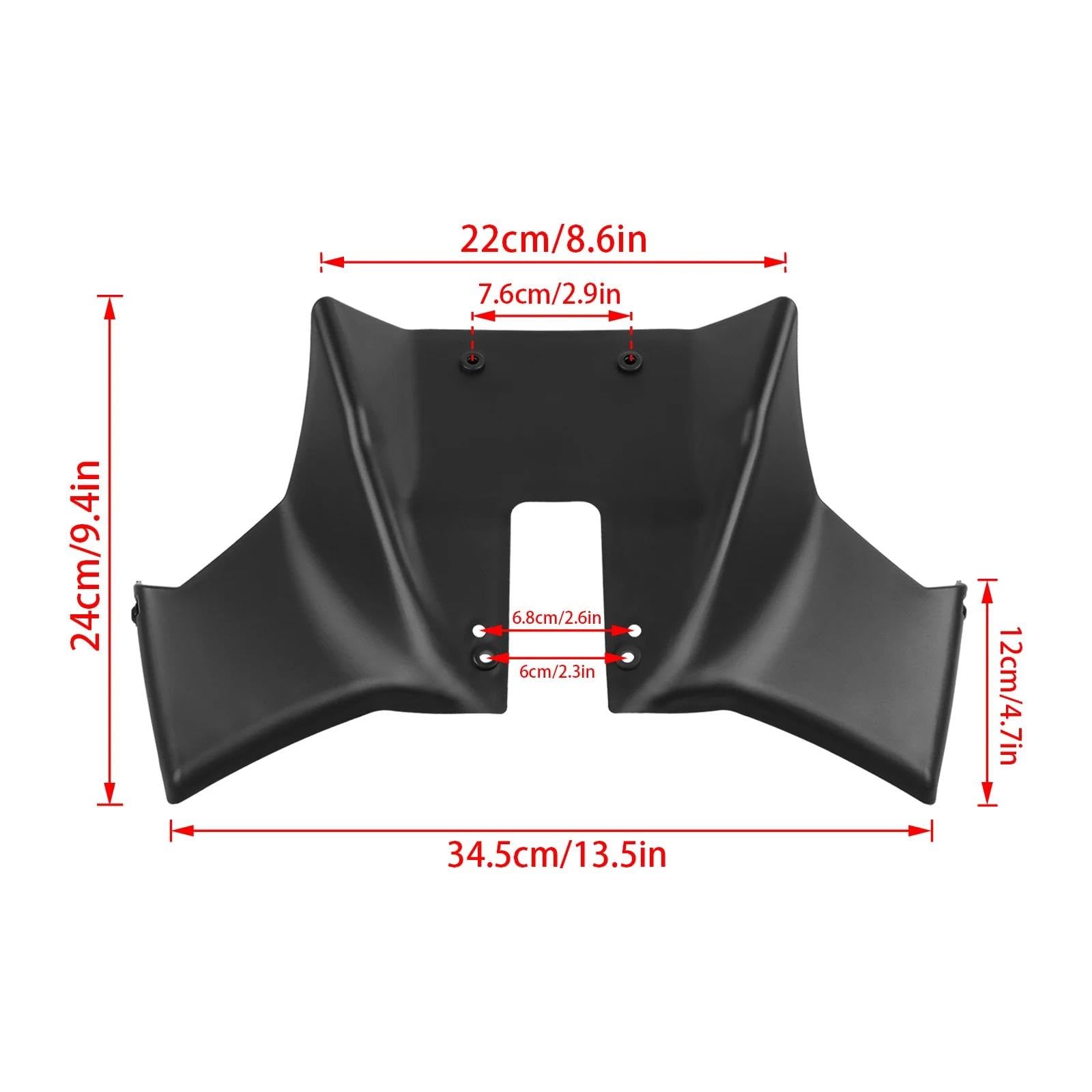 Aileron De Moto Avant Aileron De Protection Moto pour Suzuki pour GSX-8S 2023 2024 2025(Forge Pattern)