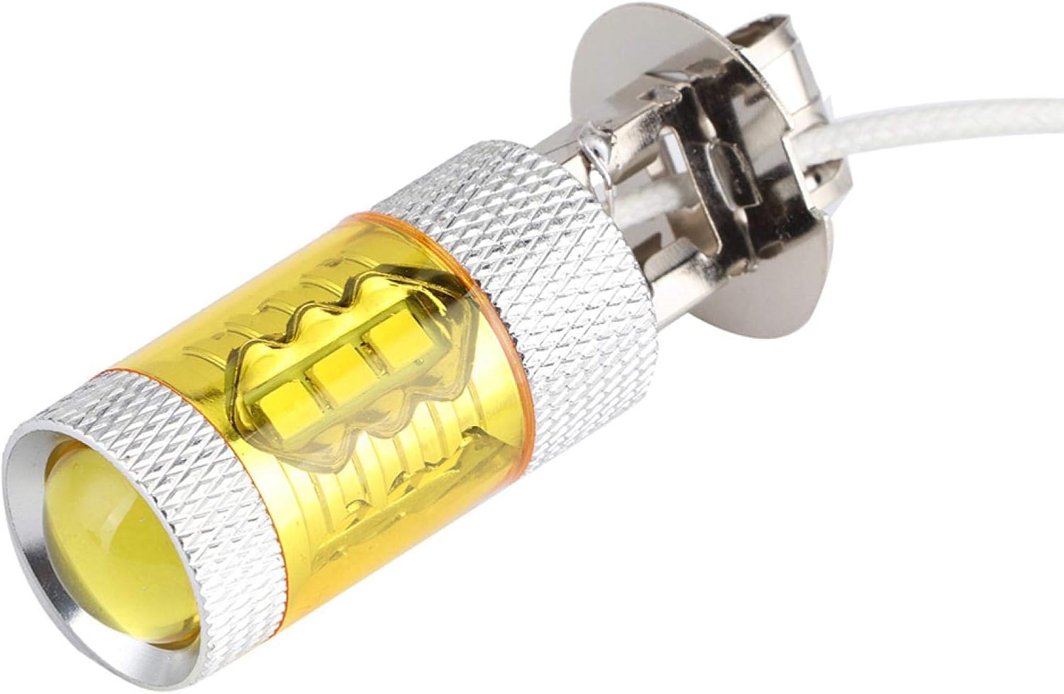 2PCS LED Yellow Fog Light Lamp Bulbs H3 12-24V 80W 16SMD Extremely Bright Bulbs Car Fog Light Lamp Bulbs Nice processing