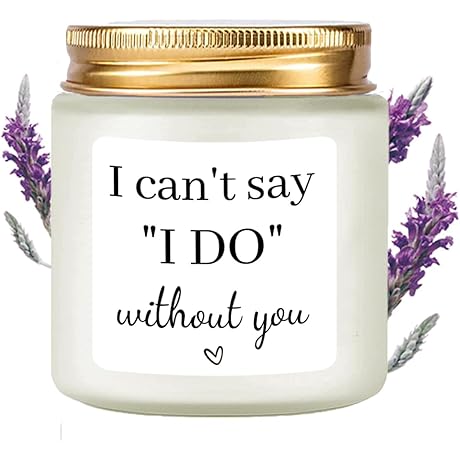 Maid of Honor Proposal Gift Candle: A Wholesome and Fragrant Gesture