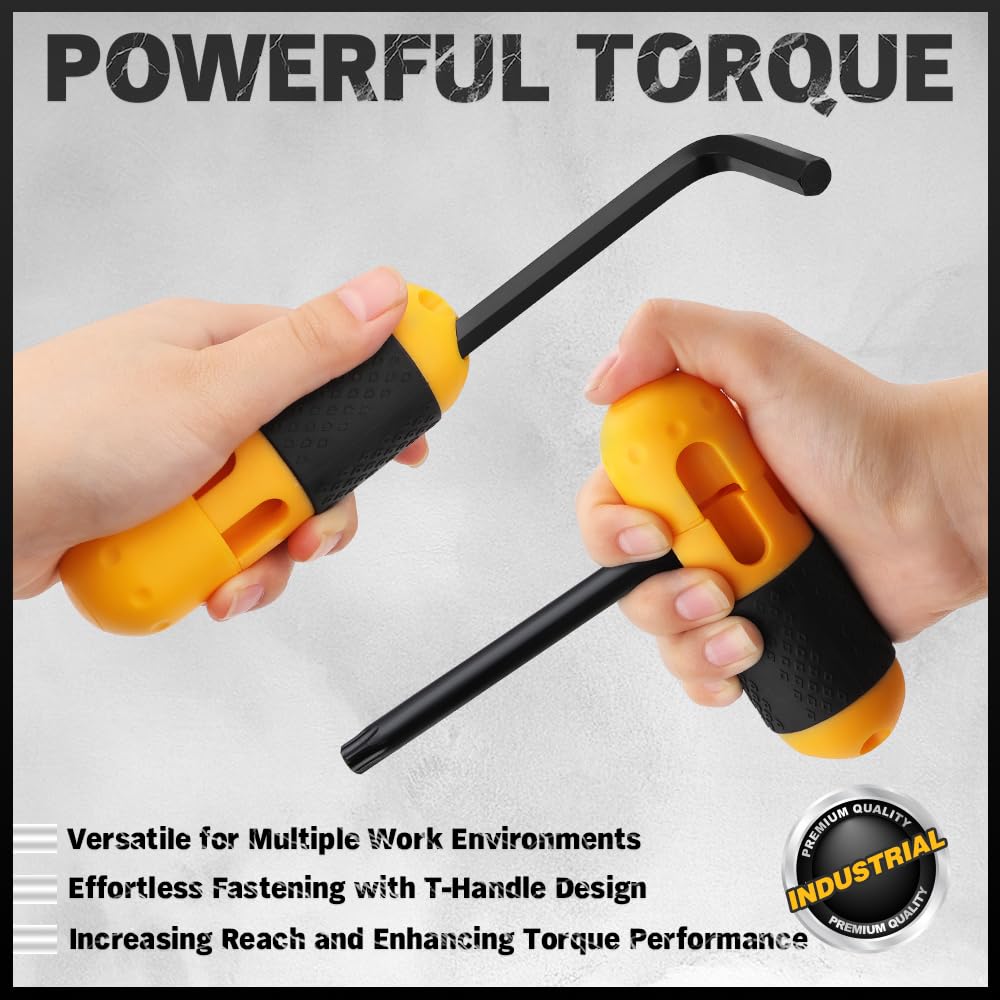 Zestaw narzędzi naprawczych Zestaw kluczy imbusowych 41 szt. Standardowy SAE (0,028"-3/8") i metryczny,7 mm-10 mm) Torx (T9-T50) w walizce do przechowywania