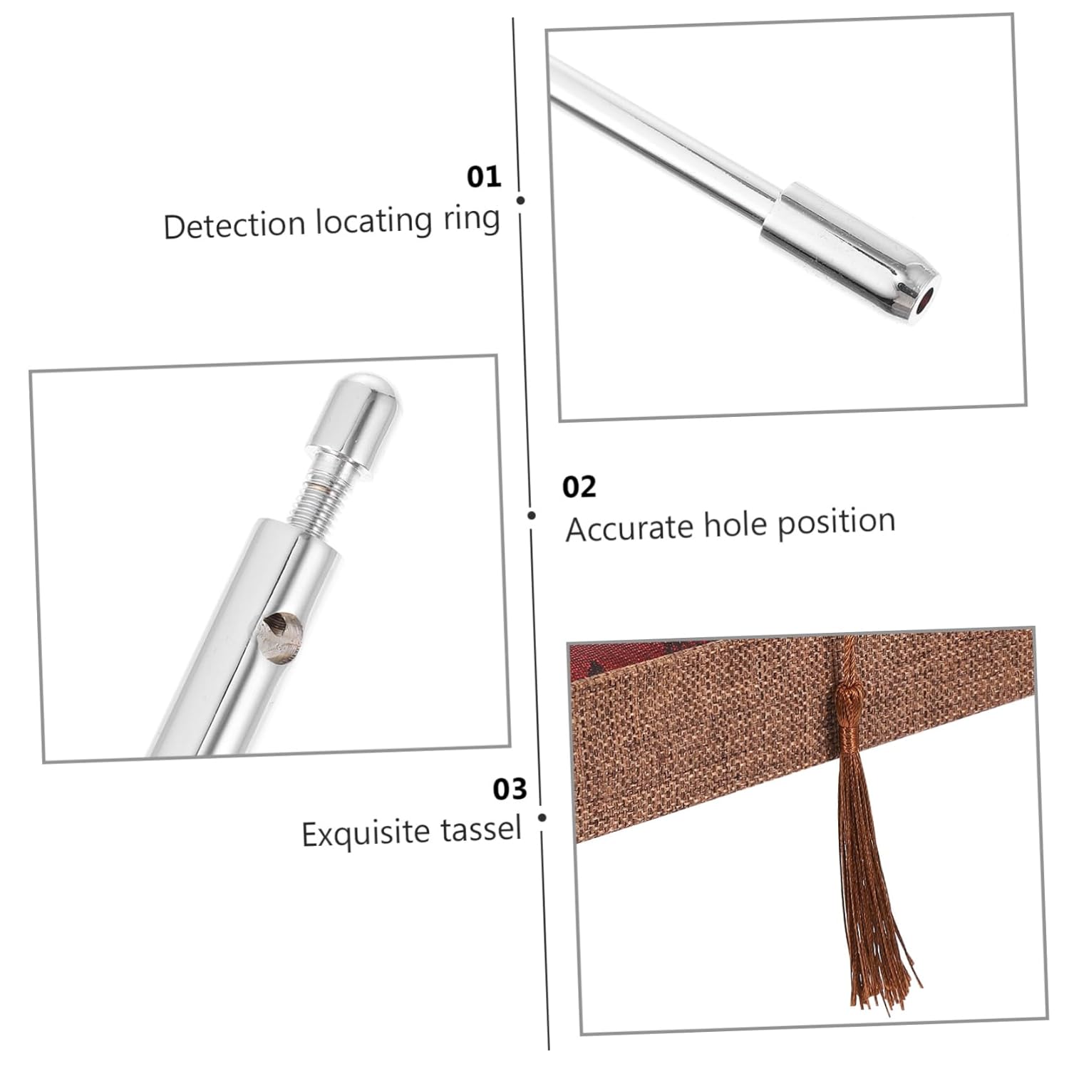 Mobestech Copper Dowsing Rod Portable Feng Shui Water Divining Tool Flexible Detachable Probe for Energy and Water Source Detection with Carrying Case and Book