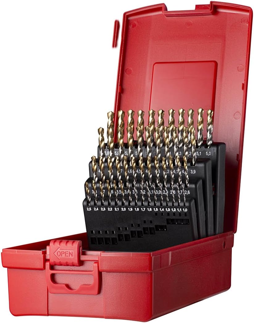 Dormer A095202 HSS High Speed Steel Jobber Drill Bit Set with 118