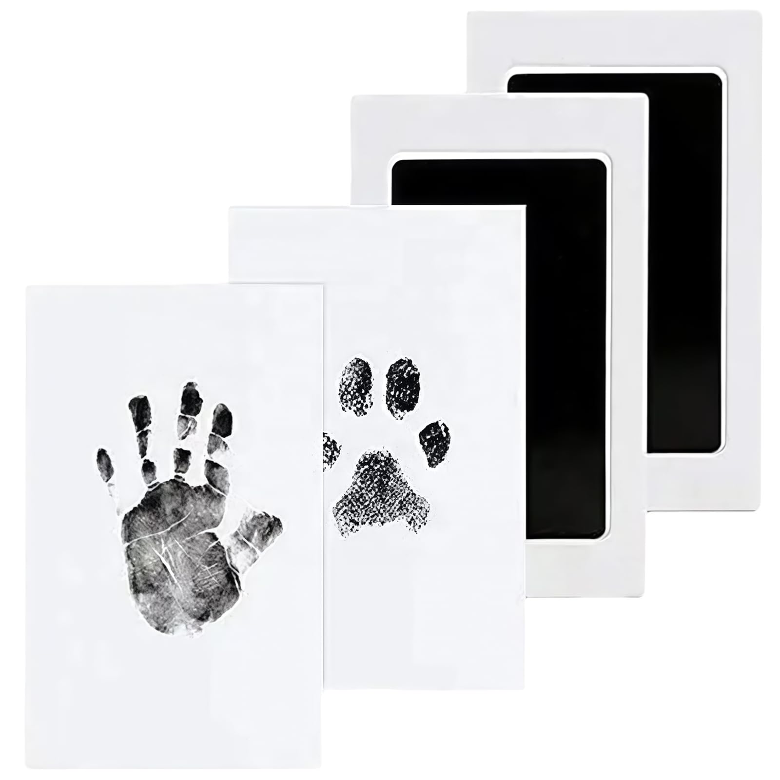 Baby Hand and Footprint Kit & Paw Print Kit for Dogs and Cats- Maslasee Inkless, Mess Free Ink Pad, Baby Safe Paint for Handprints, Pet Paw Print Kit to Create Lasting Keepsakes