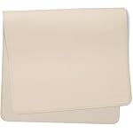 Ava + Oliver Vegan Leather Baby Changing Mat (16 X 30 in) - Multipurpose Wipeable and Portable Diaper Changing Pad - Foldable for Travel (Cream)