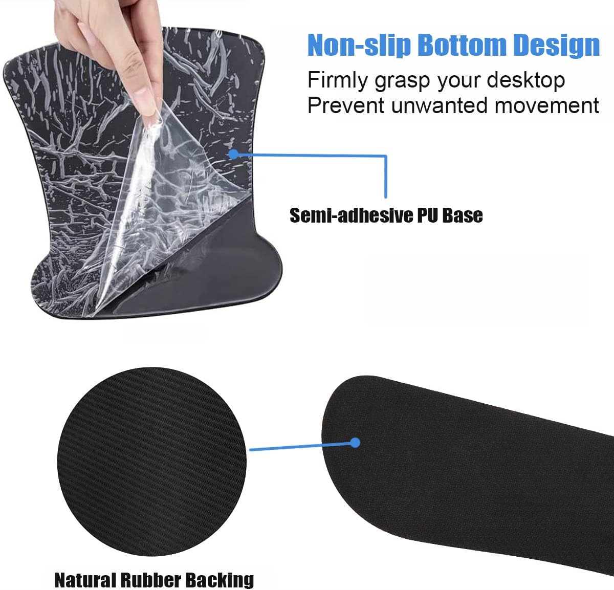 Mouse Pad Wrist Support and Keyboard Wrist Rest Set with Coasters, She Believed She Could So She Did Inspirational Quote Wrist Mouse Pad with Non-Slip PU Base for Home Office Working Studying