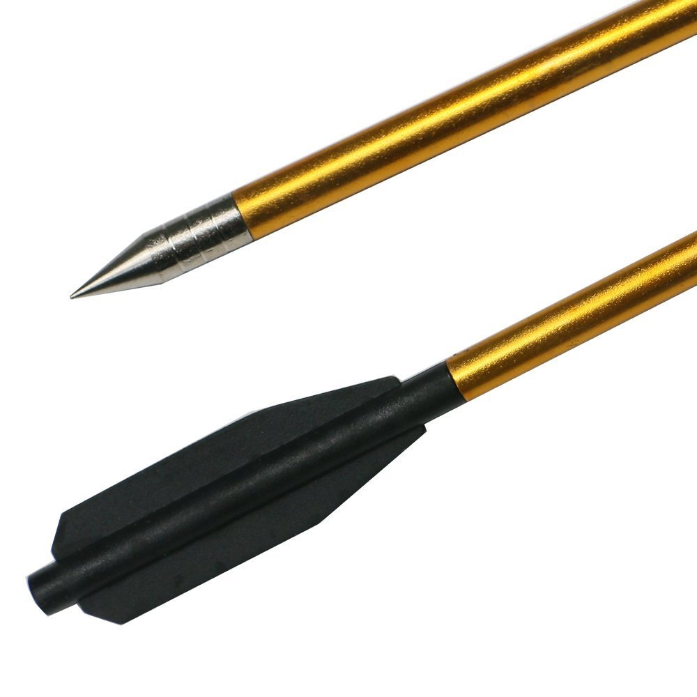 Toparchery Flechas de Ballesta de Aluminio Pernos de Ballesta de Pistola de 6,3 Pulgadas (48 Piezas)
