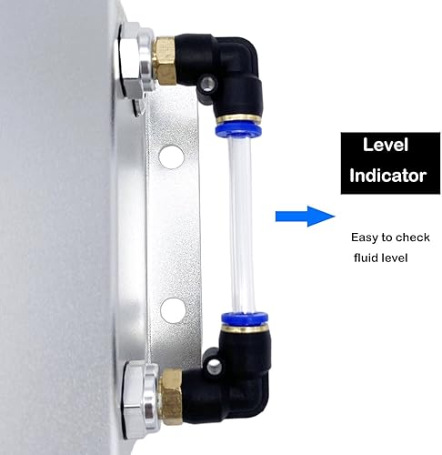 Miniatura 3 de Peopop - Depósito de tanque de agua universal de aluminio de 1 litro para rebosar de refrigerante de expansión de rebosamiento de refrigerante
