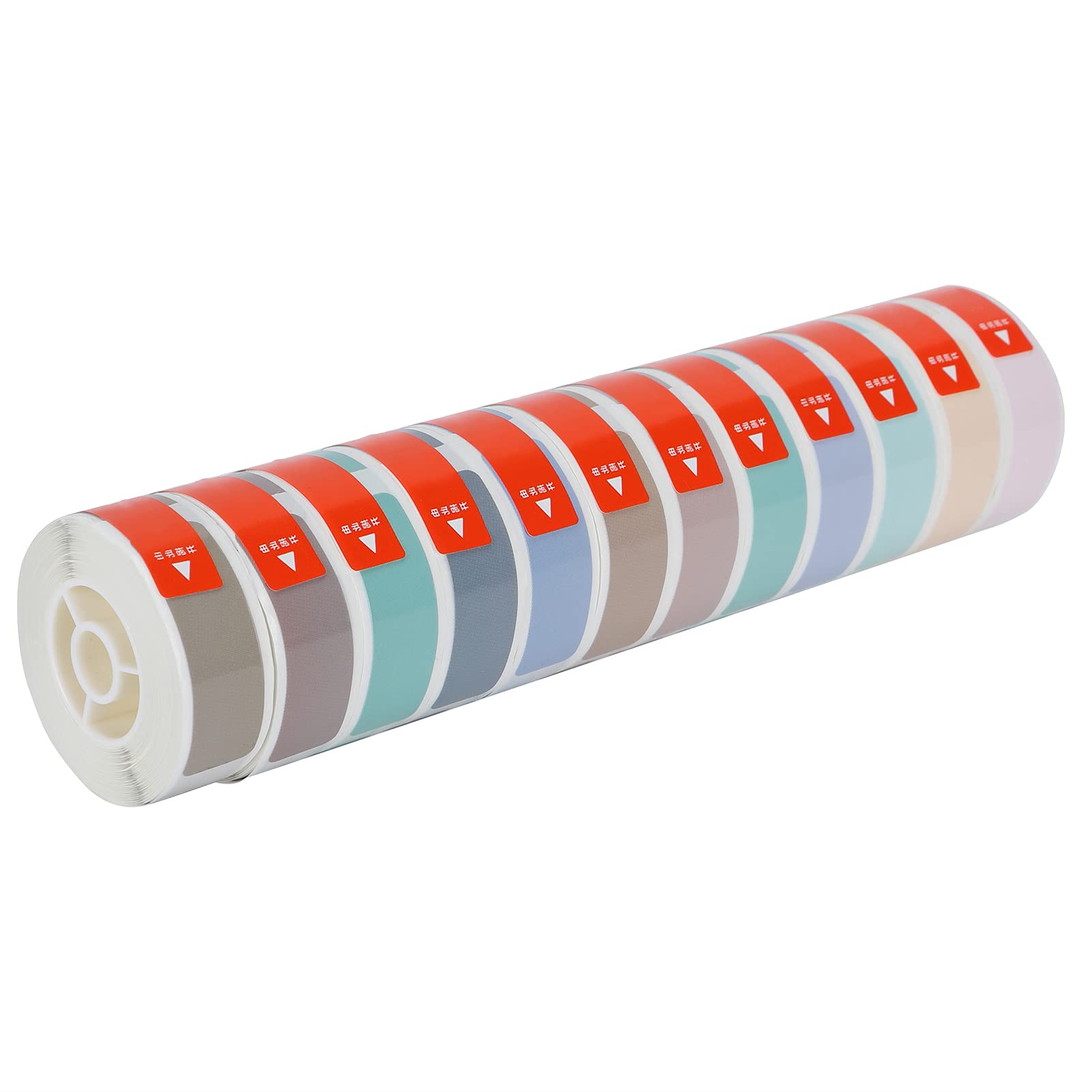 12 rouleaux d'autocollants thermiques imperméables, papier d'étiquette adhésif en PVC pour le rangement de la cuisine, vêtements, identification de bijoux, 12 x 30 mm, 180 (Costume d'automne)