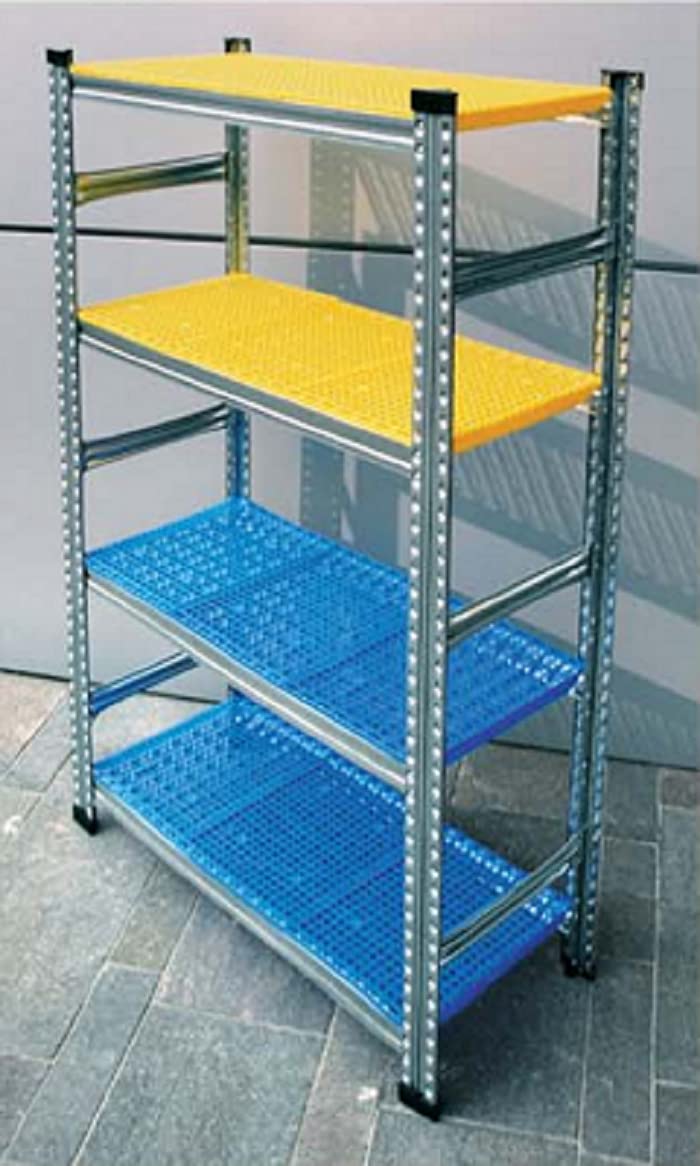 ITALFROM z MODULO CONTINUATIVO - Scaffalatura da Magazzino Zincata Ripiano in PVC H 300 cm , L 150 cm , PROF. 60 cm , con 5 ripiani , PORTATA OGNUNO 150 Kg